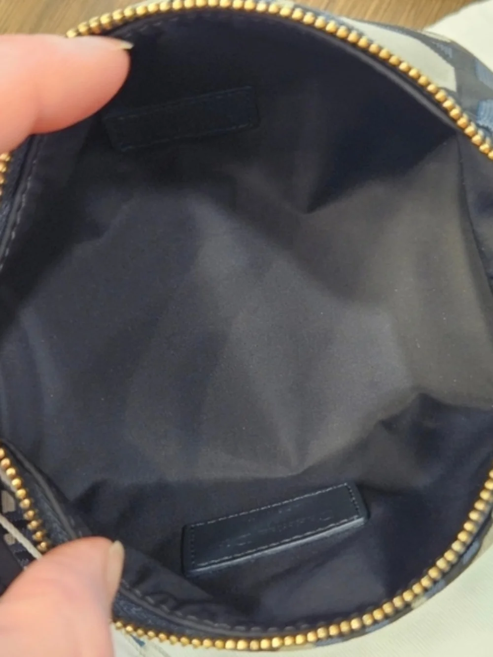 CHRISTIAN DIOR DiorTravel Nomad Pouch Oblique Navy Canvas Italy Box And Dust Bag - Picture 13 of 15